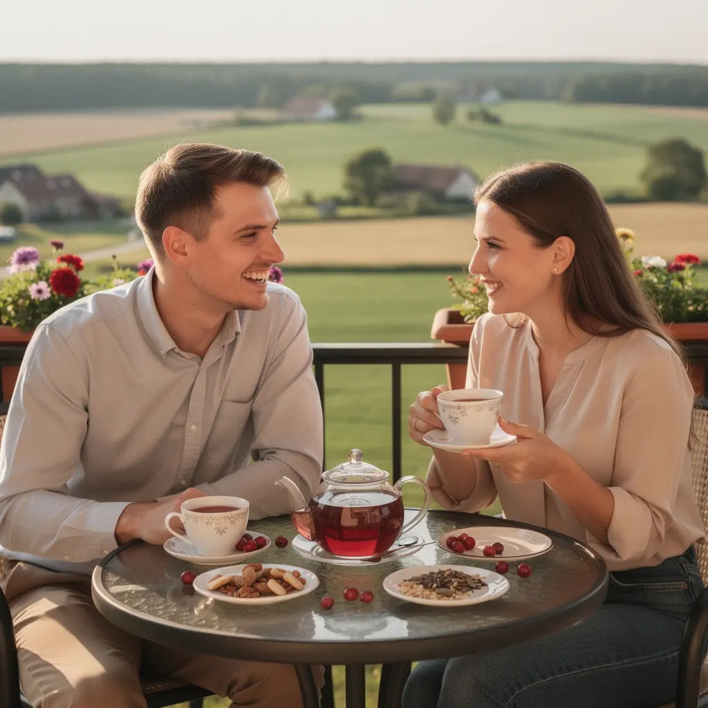 Bruknių arbata, skirta širdies ir kraujagyslių sveikatai, supakuota elegantiškoje pakuotėje.