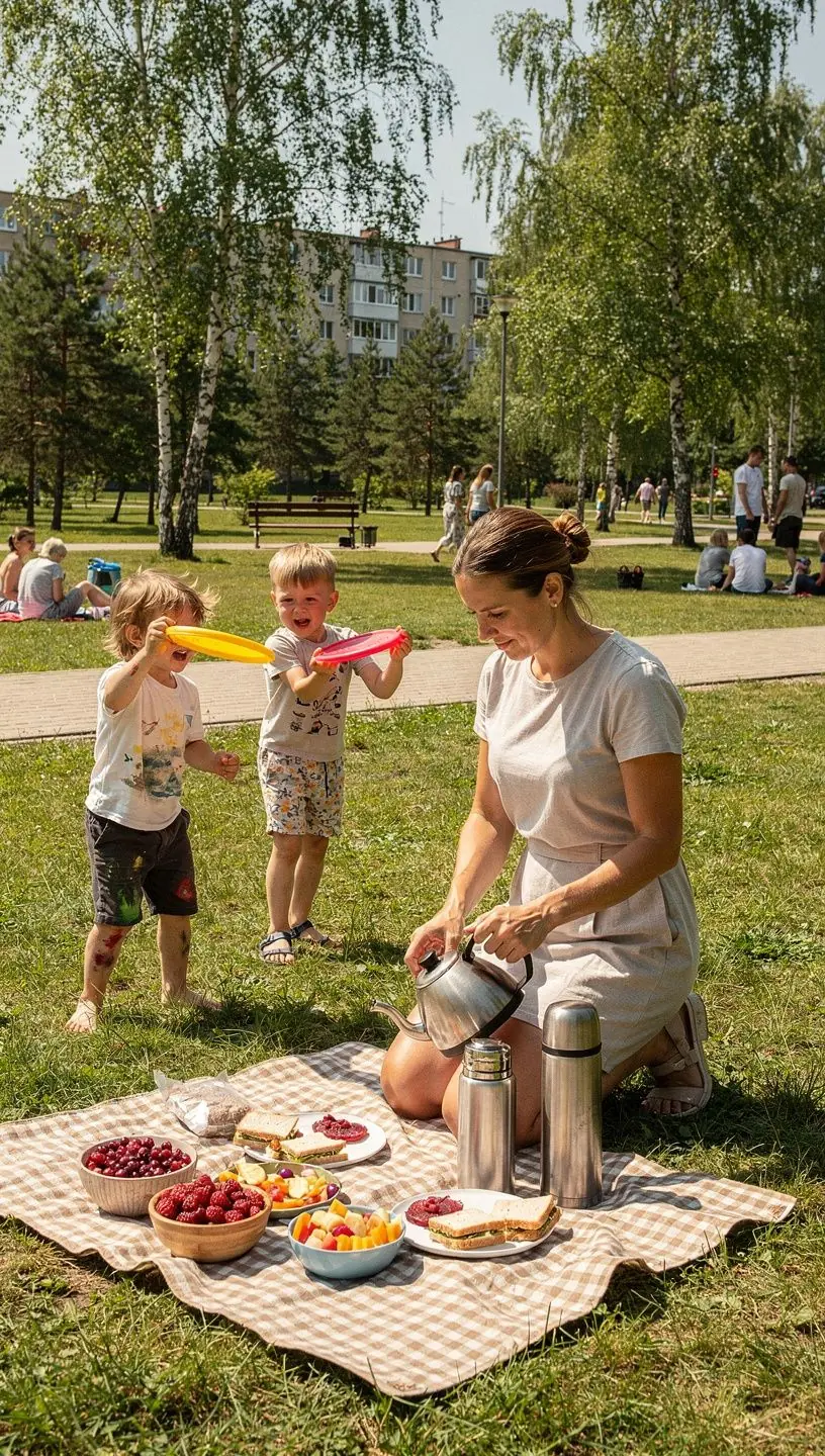 Brūkšnių arbatos paruošimo procesas, rodantis ingredientų maišymą.
