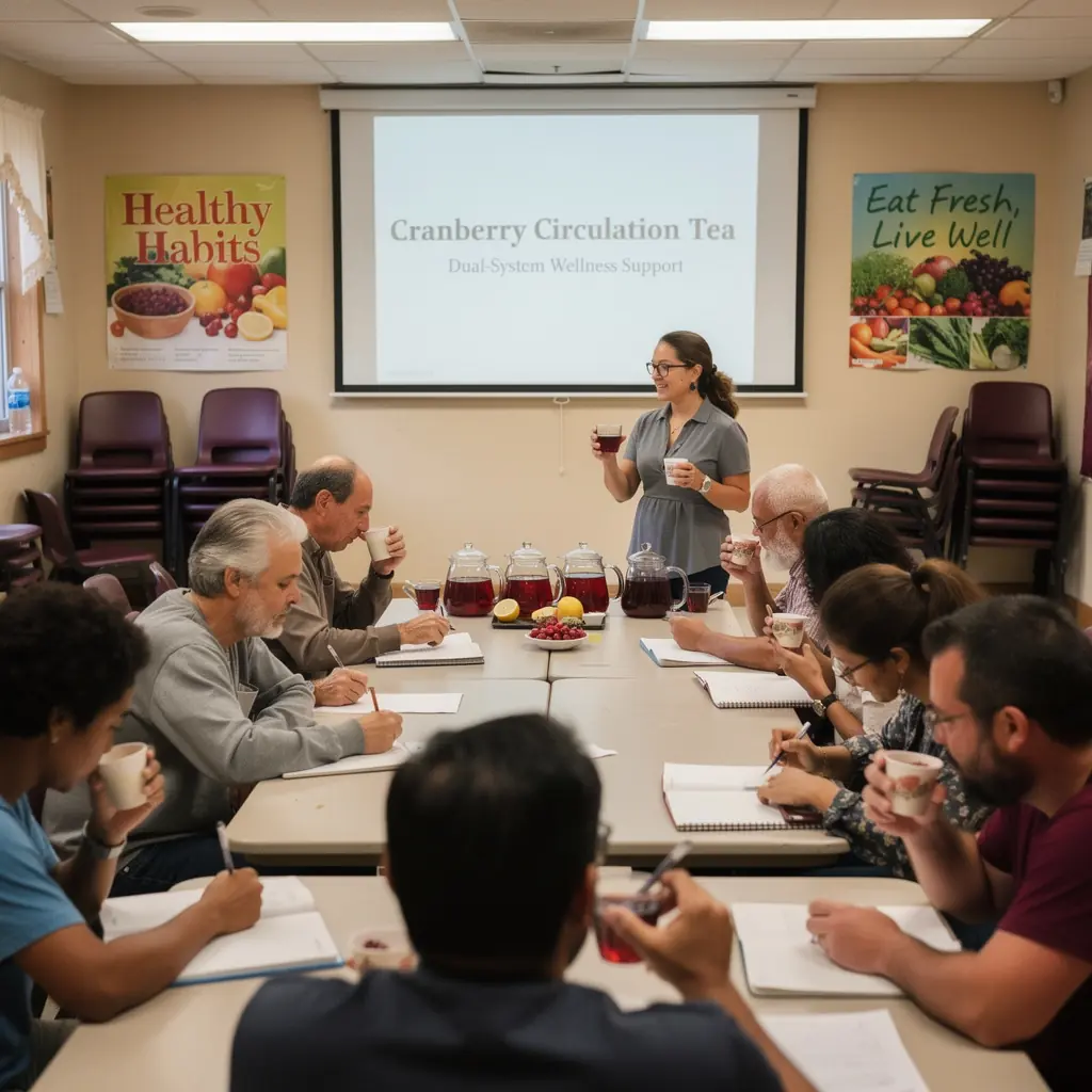 Brūkšnių arbatos pakuotė su informacija apie naudingas savybes ir sudėtį.